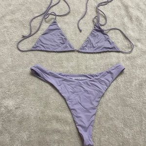 Meshki Amalia Top/ Kawai Thong Bikini in Lilac
